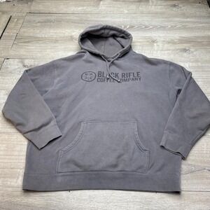 Black Rifle Coffee Company Hoodie Mens 3XL Gray Fleece Independent Trading Co